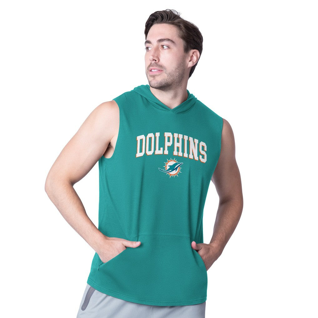NFL Miami Dolphins MSX by Michael Strahan Action Sleeveless Pullover Hoodie