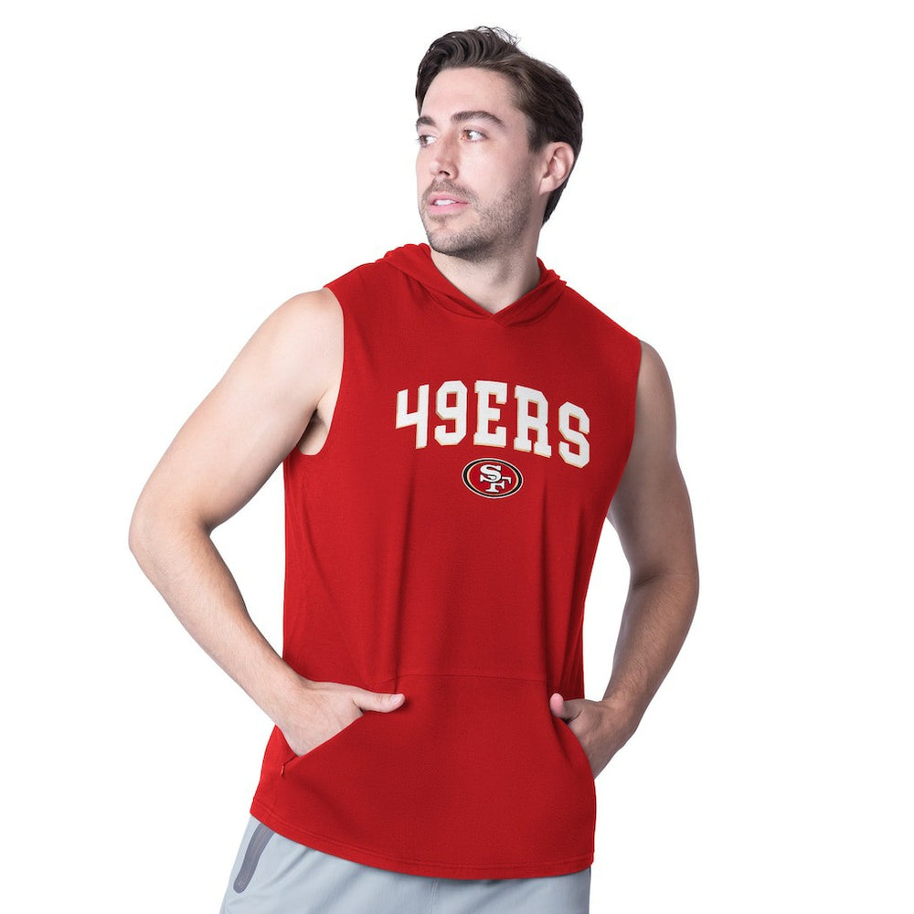 NFL San Francisco 49ers MSX by Michael Strahan Action Sleeveless Pullover Hoodie