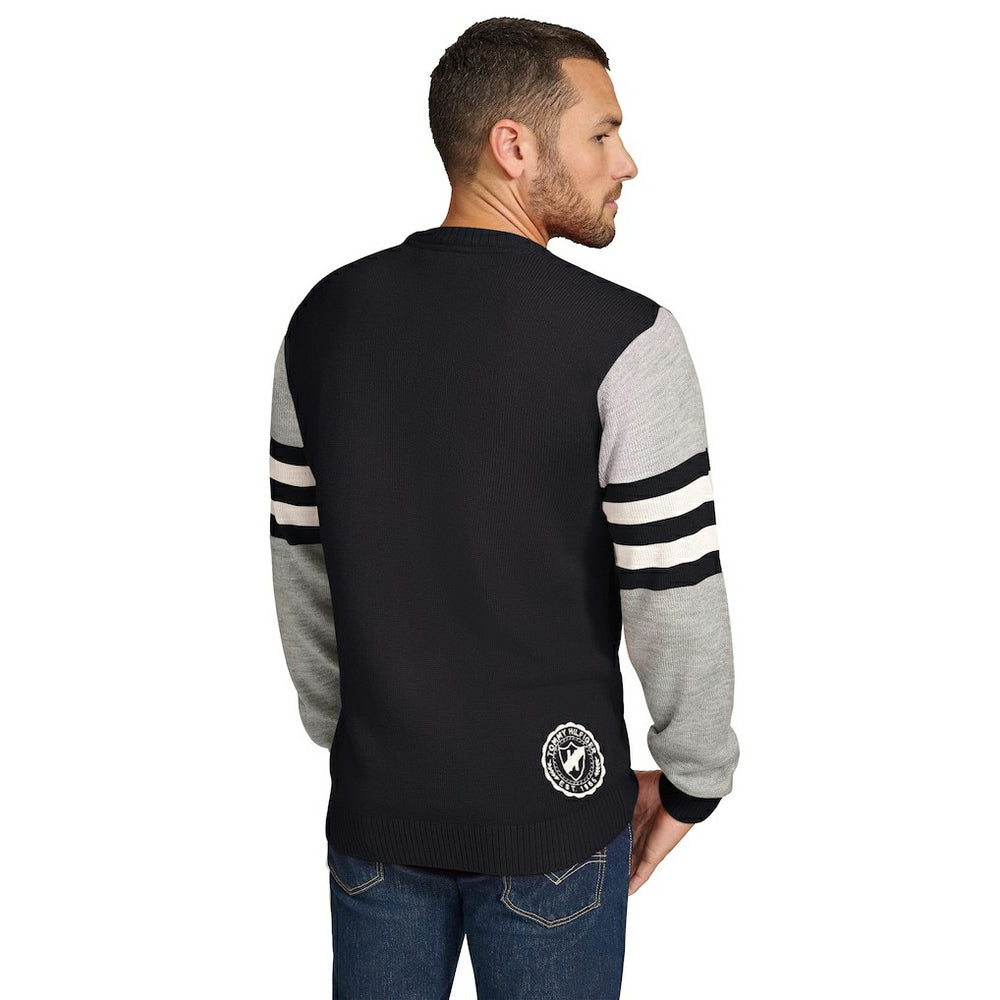 NFL Las Vegas Raiders Tommy Hilfiger Acrylic Crewneck Pullover Sweater