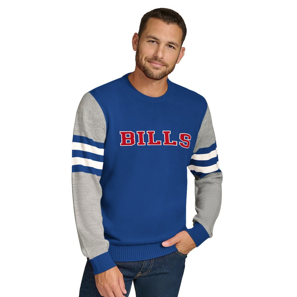 NFL Buffalo Bills Tommy Hilfiger Acrylic Crewneck Pullover Sweater