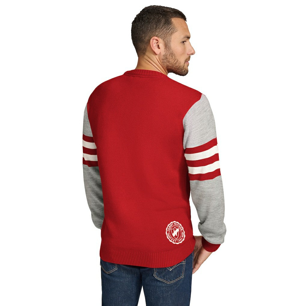 NFL Kansas City Chiefs Tommy Hilfiger Acrylic Crewneck Pullover Sweater