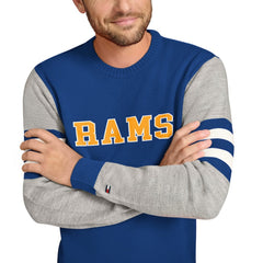 NFL Los Angeles Rams Tommy Hilfiger Acrylic Crewneck Pullover Sweater