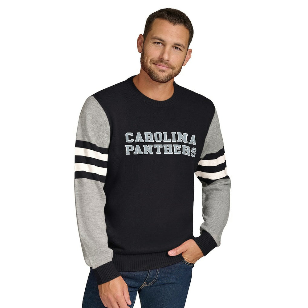 NFL Carolina Panthers Tommy Hilfiger Acrylic Crewneck Pullover Sweater