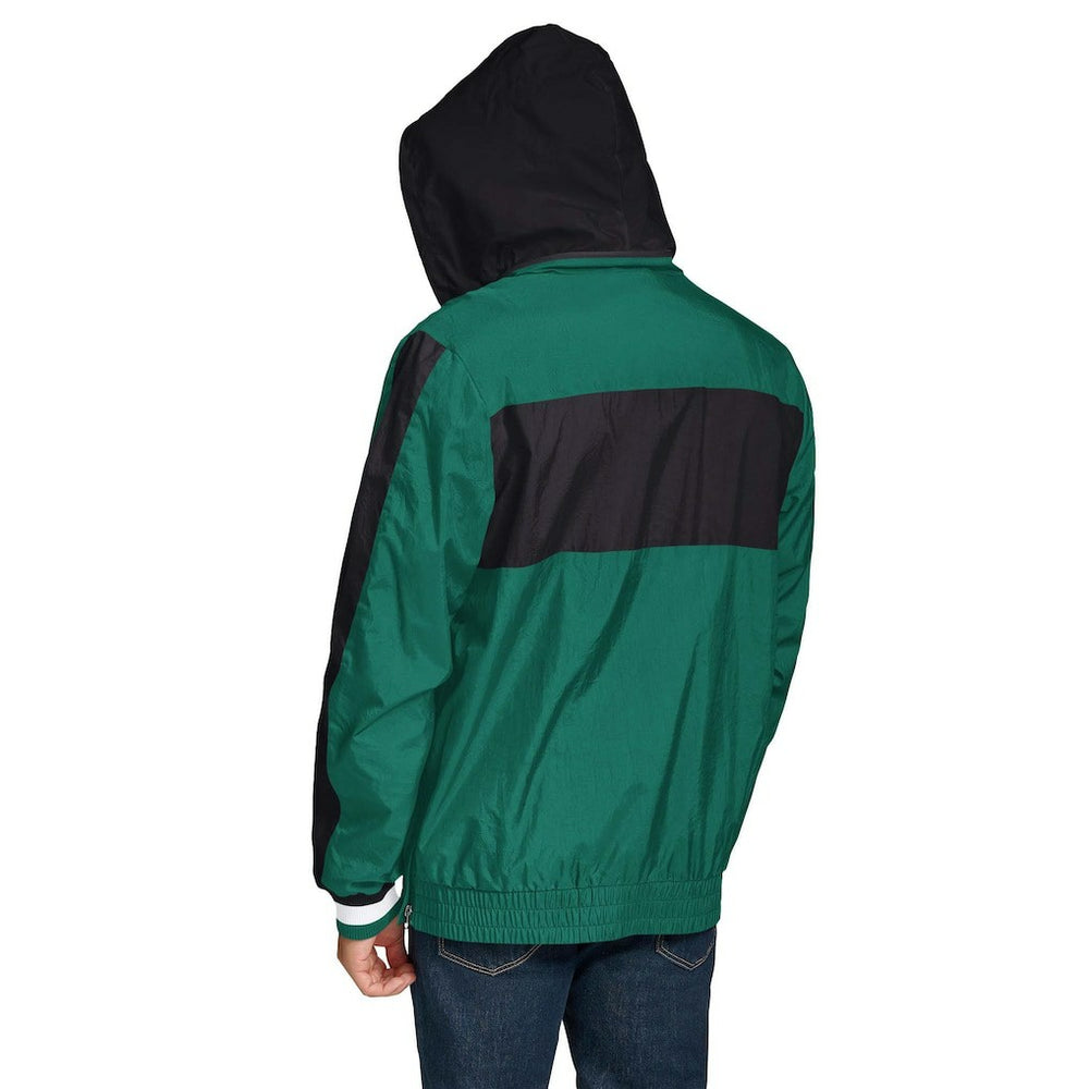 NFL New York Jets Tommy Hilfiger Gael Lightweight Half-Zip Hoodie Jacket
