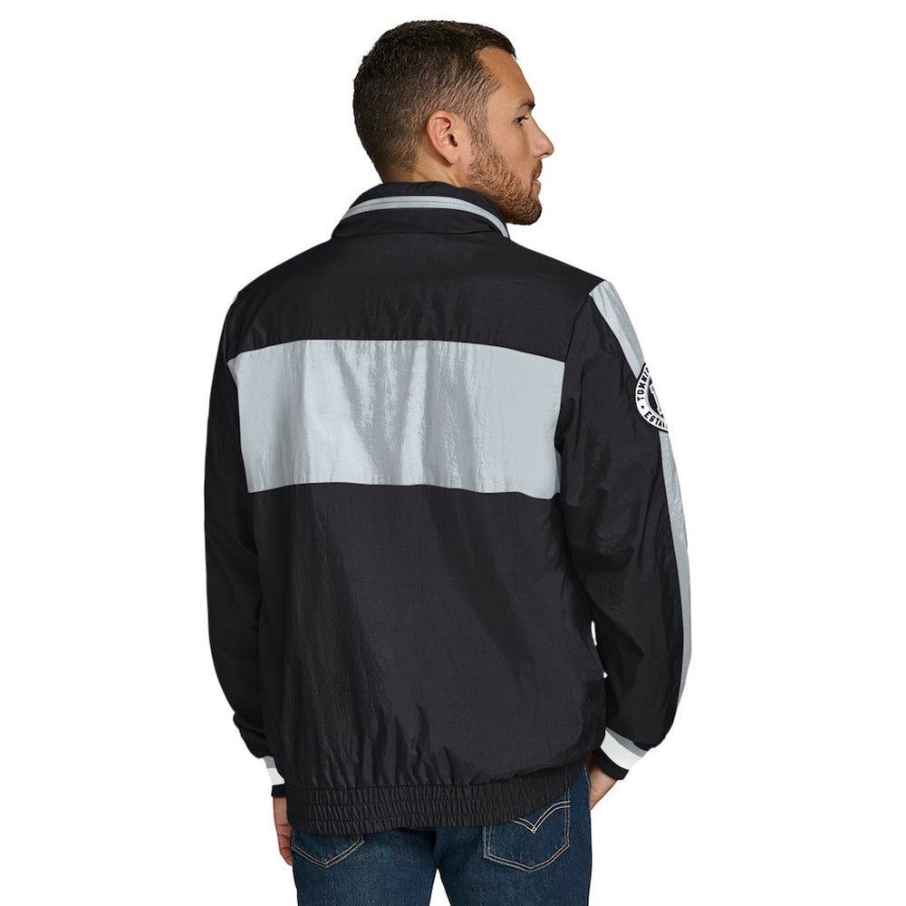 NFL Las Vegas Raiders Tommy Hilfiger Gael Lightweight Half-Zip Hoodie Jacket