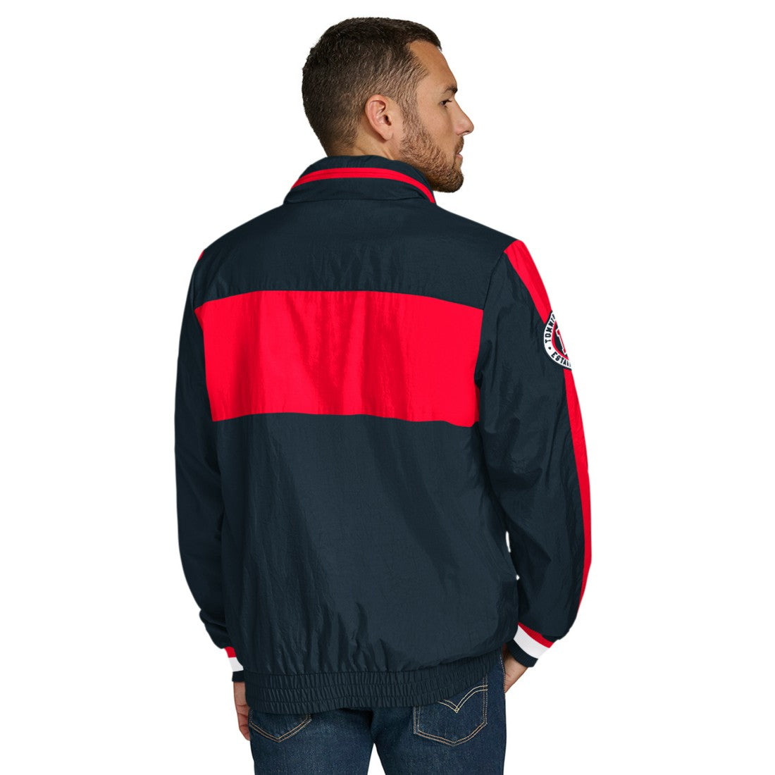 NFL Houston Texans Tommy Hilfiger Gael Lightweight Half-Zip Pullover Hoodie Jacket
