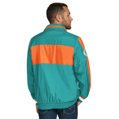 NFL Miami Dolphins Tommy Hilfiger Gael Lightweight Half-Zip Hoodie Jacket