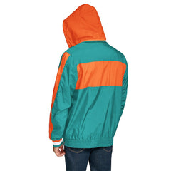 NFL Miami Dolphins Tommy Hilfiger Gael Lightweight Half-Zip Hoodie Jacket