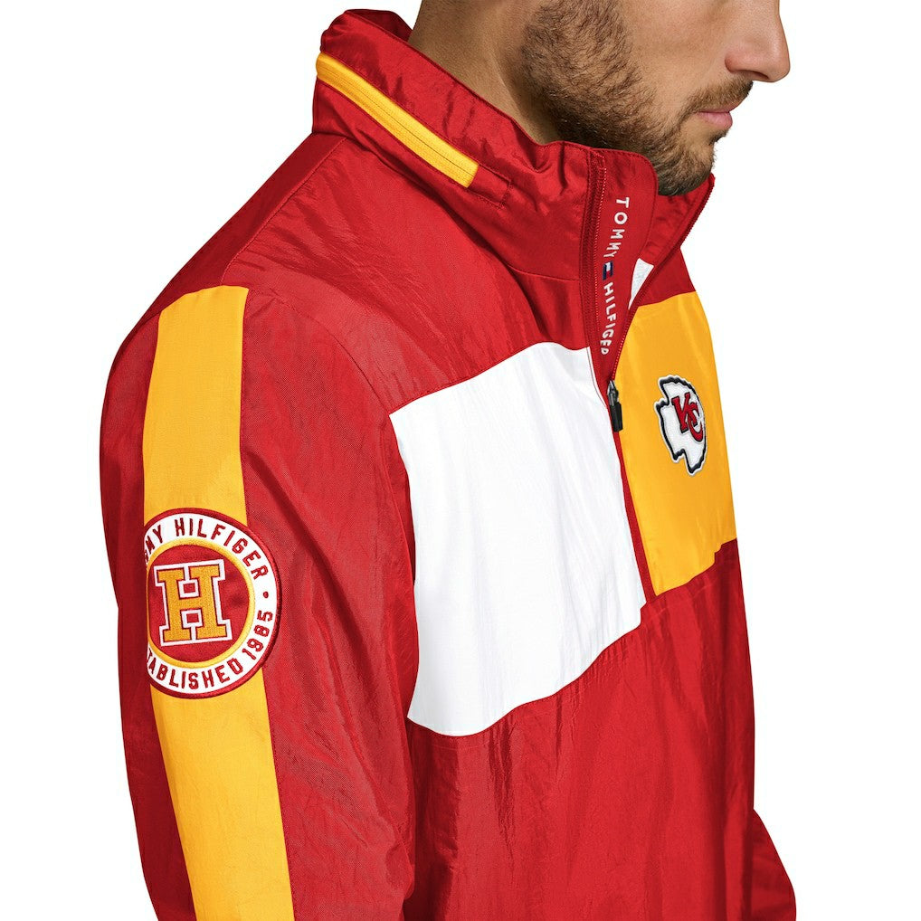 NFL Kansas City Chiefs Tommy Hilfiger Gael Lightweight Half-Zip Hoodie Jacket