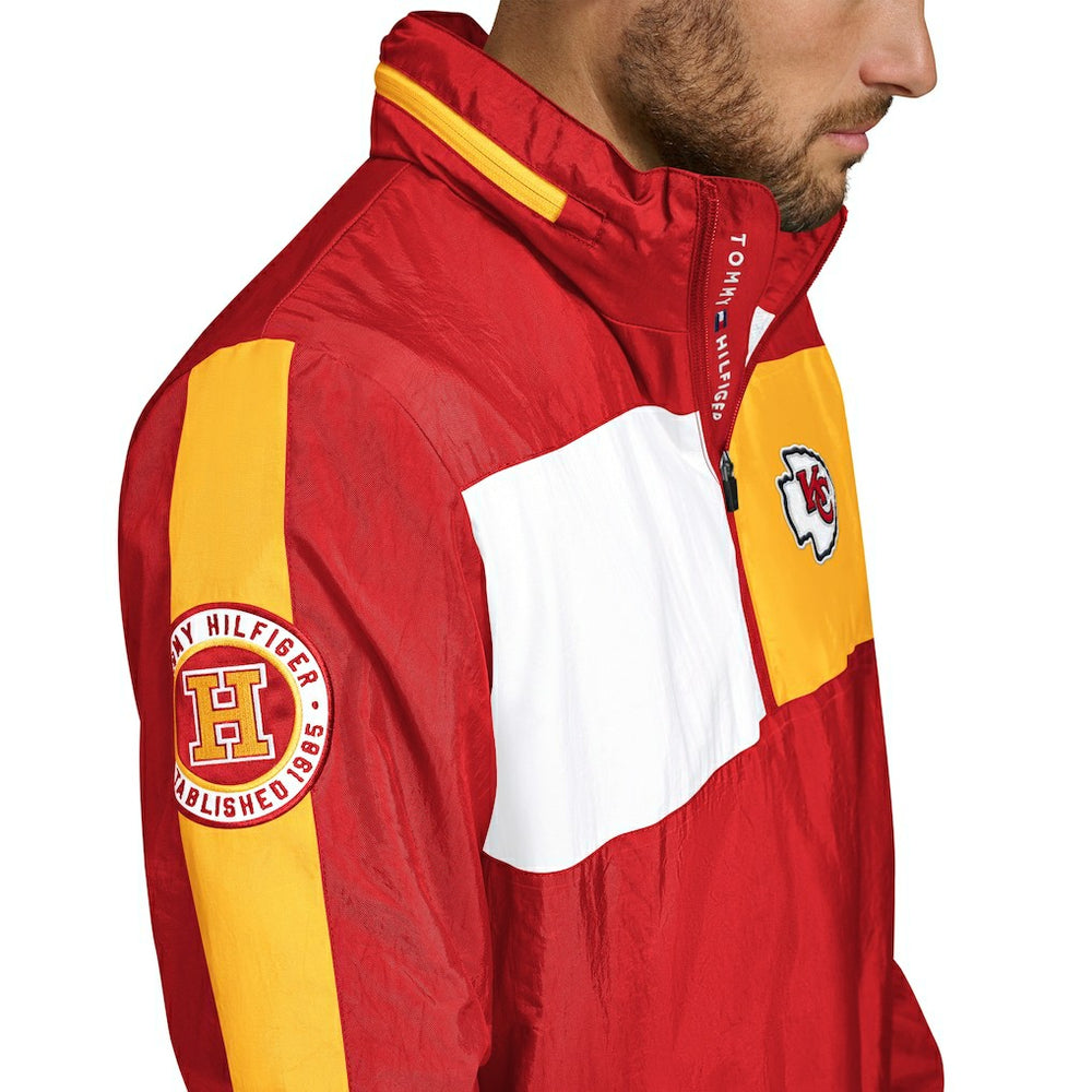 NFL Kansas City Chiefs Tommy Hilfiger Gael Lightweight Half-Zip Hoodie Jacket