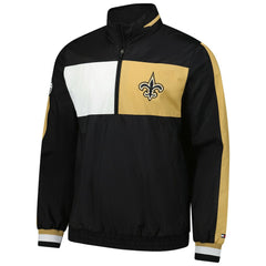 NFL New Orleans Saints Tommy Hilfiger Gael Lightweight Half-Zip Hoodie Jacket