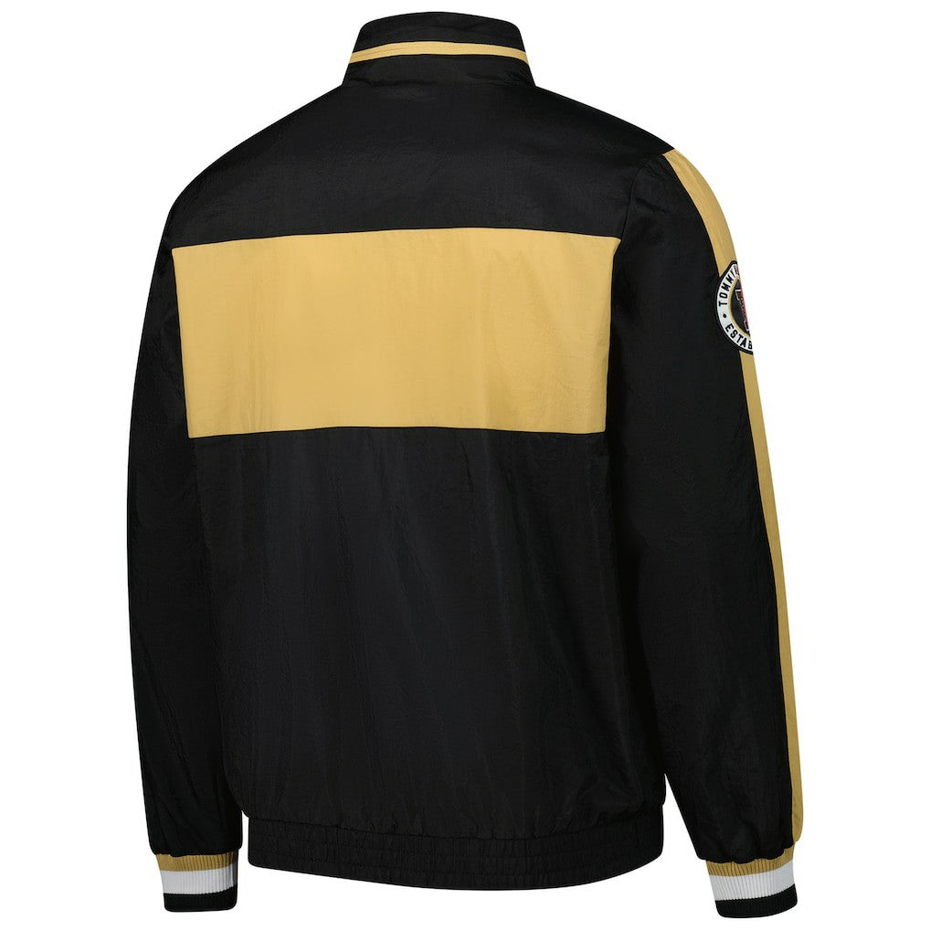 NFL New Orleans Saints Tommy Hilfiger Gael Lightweight Half-Zip Hoodie Jacket