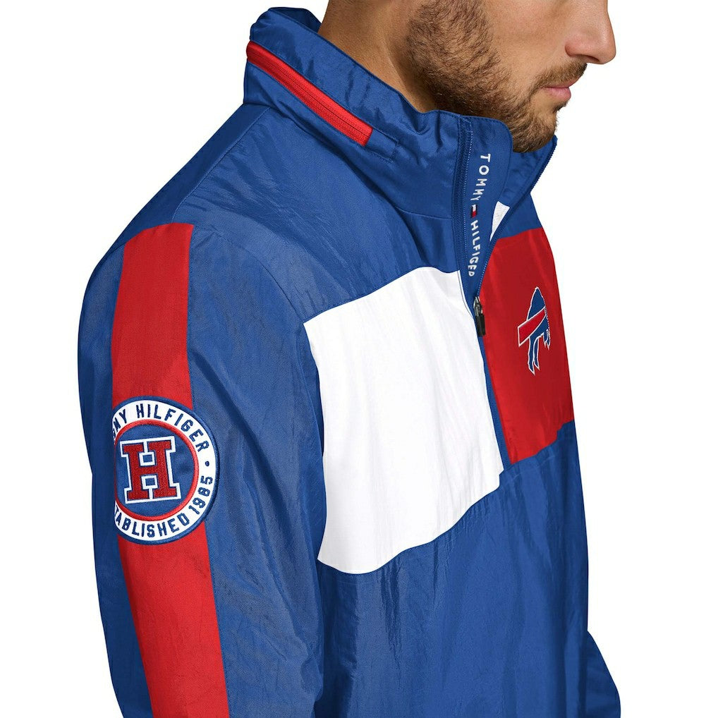 NFL Buffalo Bills Tommy Hilfiger Gael Lightweight Half-Zip Hoodie Jacket