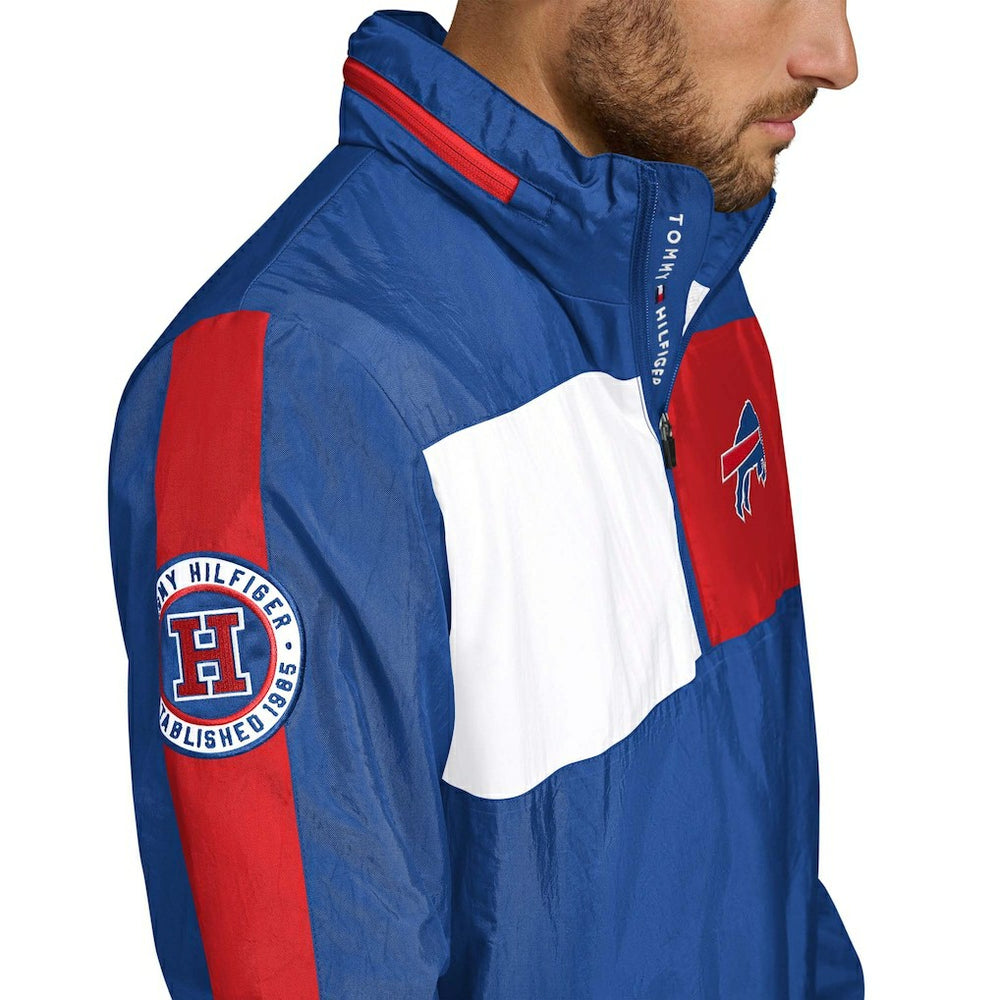 NFL Buffalo Bills Tommy Hilfiger Gael Lightweight Half-Zip Hoodie Jacket