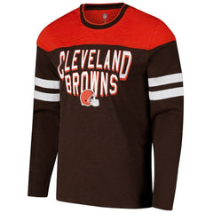 NFL Cleveland Browns G-III Sports by Carl Banks Adaptive Hail Mary Long Sleeve T-Shirt