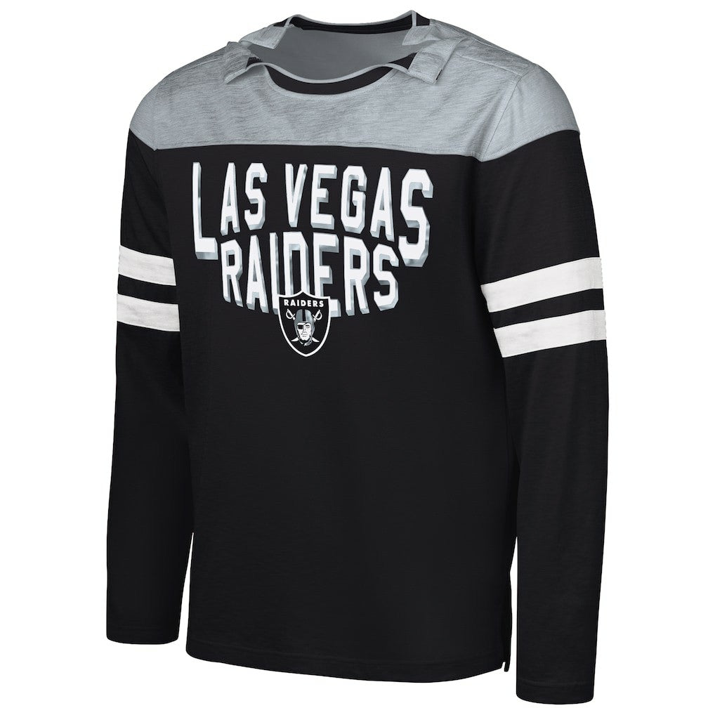 NFL Las Vegas Raiders G-III Sports by Carl Banks Adaptive Hail Mary Long Sleeve T-Shirt