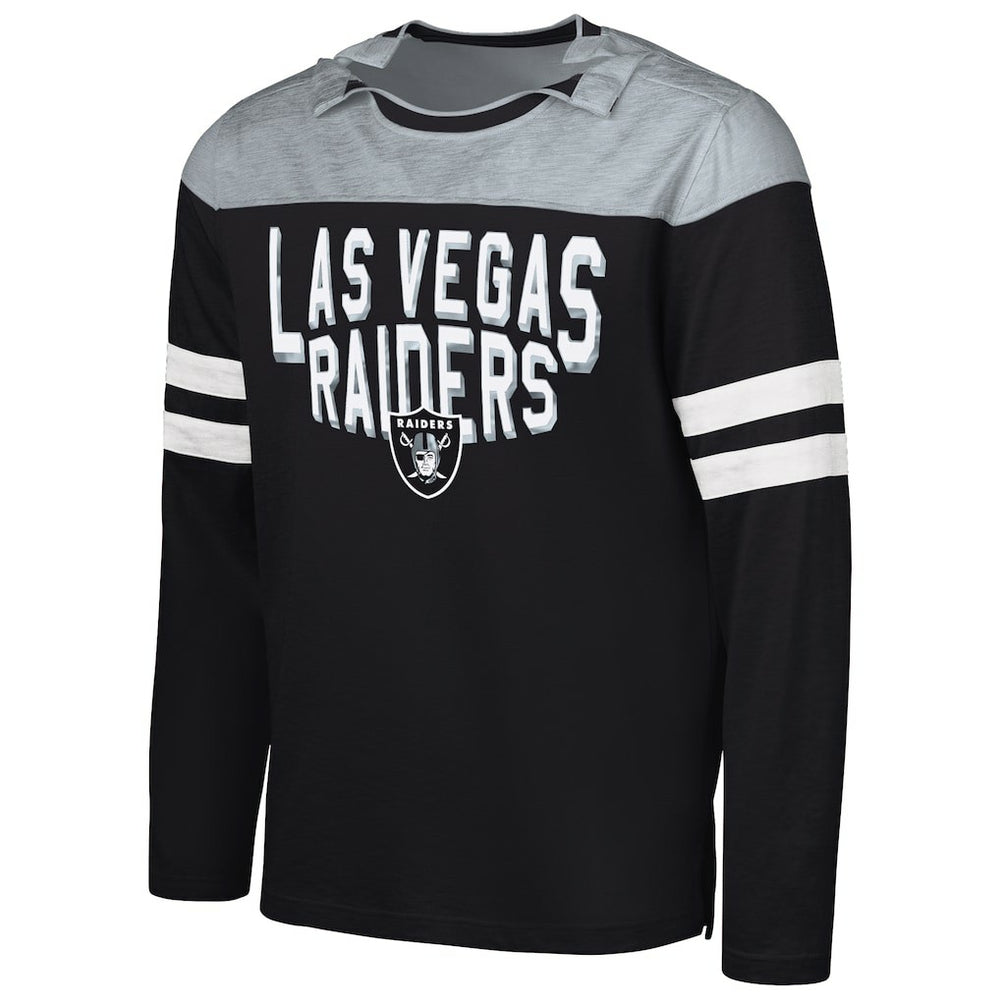 NFL Las Vegas Raiders G-III Sports by Carl Banks Adaptive Hail Mary Long Sleeve T-Shirt