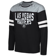 NFL Las Vegas Raiders G-III Sports by Carl Banks Adaptive Hail Mary Long Sleeve T-Shirt