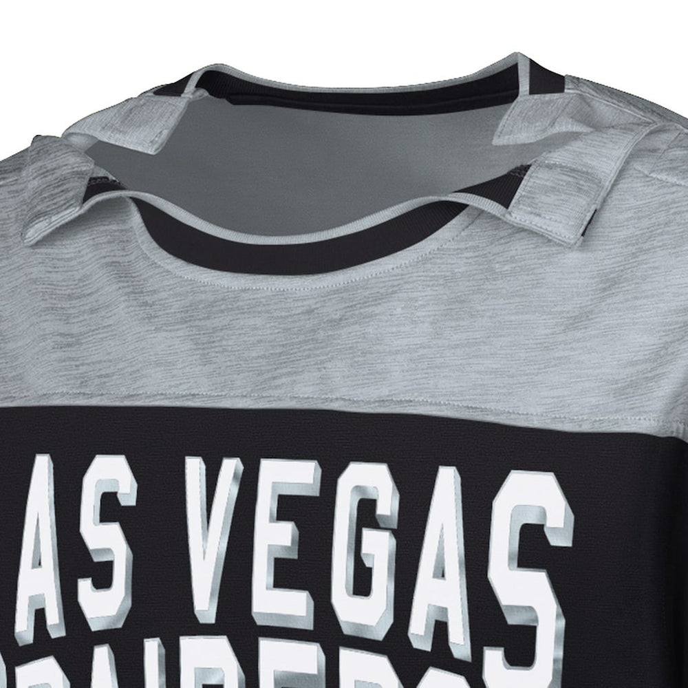 NFL Las Vegas Raiders G-III Sports by Carl Banks Adaptive Hail Mary Long Sleeve T-Shirt