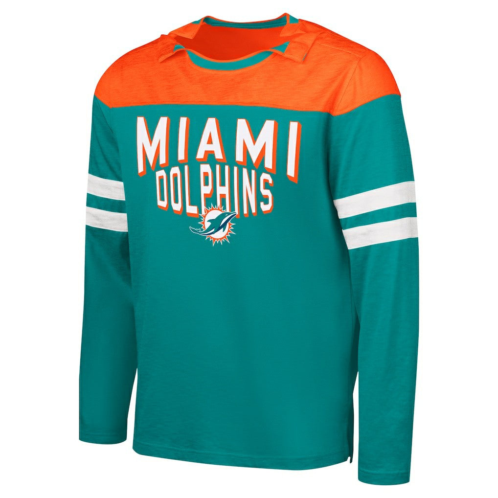 NFL Miami Dolphins G-III Sports by Carl Banks Adaptive Hail Mary Long Sleeve T-Shirt