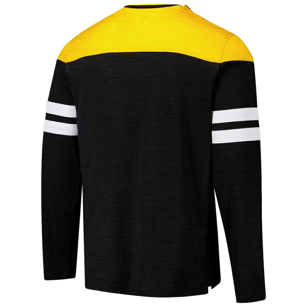 NFL Pittsburgh Steelers G-III Sports by Carl Banks Adaptive Hail Mary Long Sleeve T-Shirt