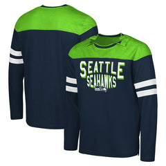NFL Seattle Seahawks G-III Sports by Carl Banks Adaptive Hail Mary Long Sleeve T-Shirt