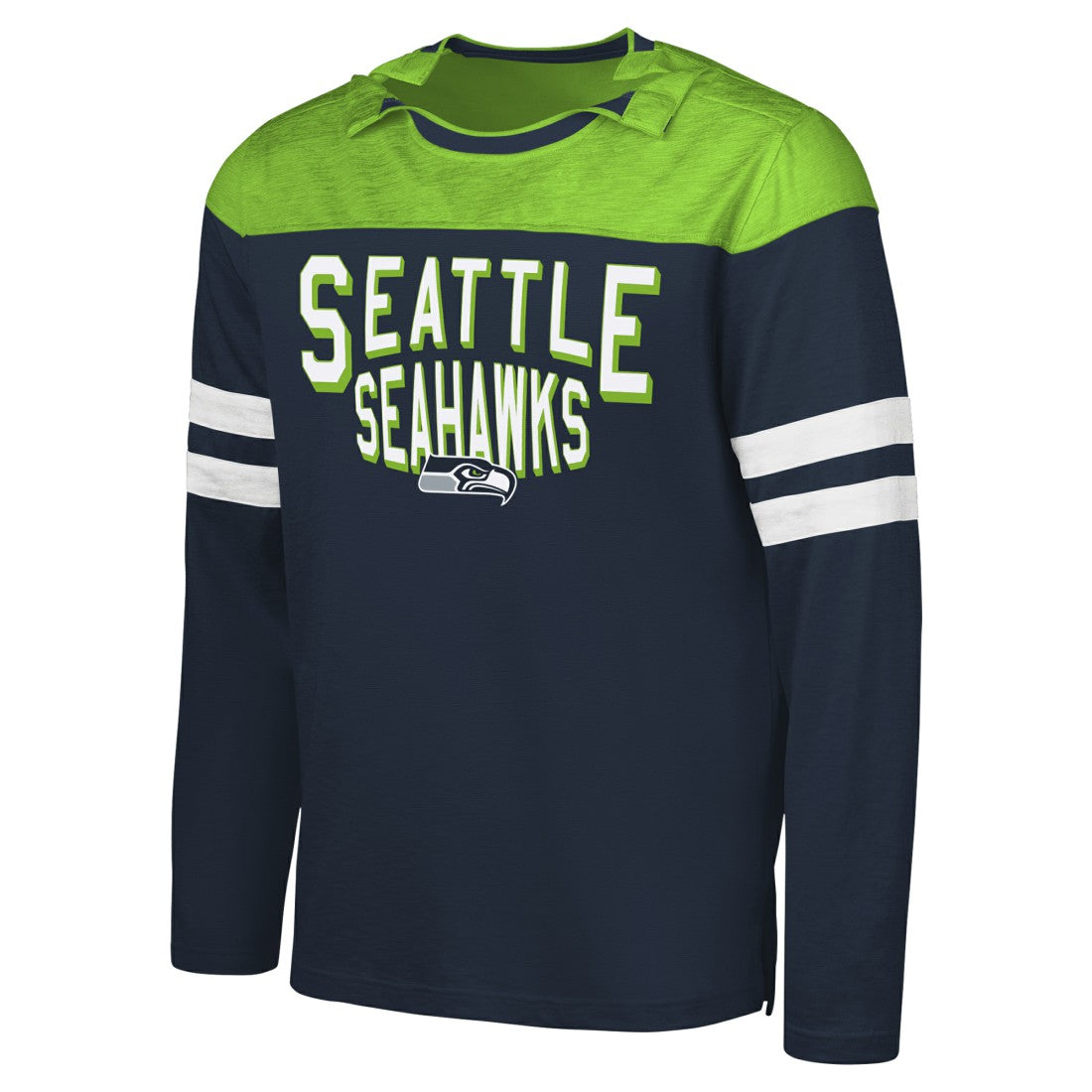 NFL Seattle Seahawks G-III Sports by Carl Banks Adaptive Hail Mary Long Sleeve T-Shirt