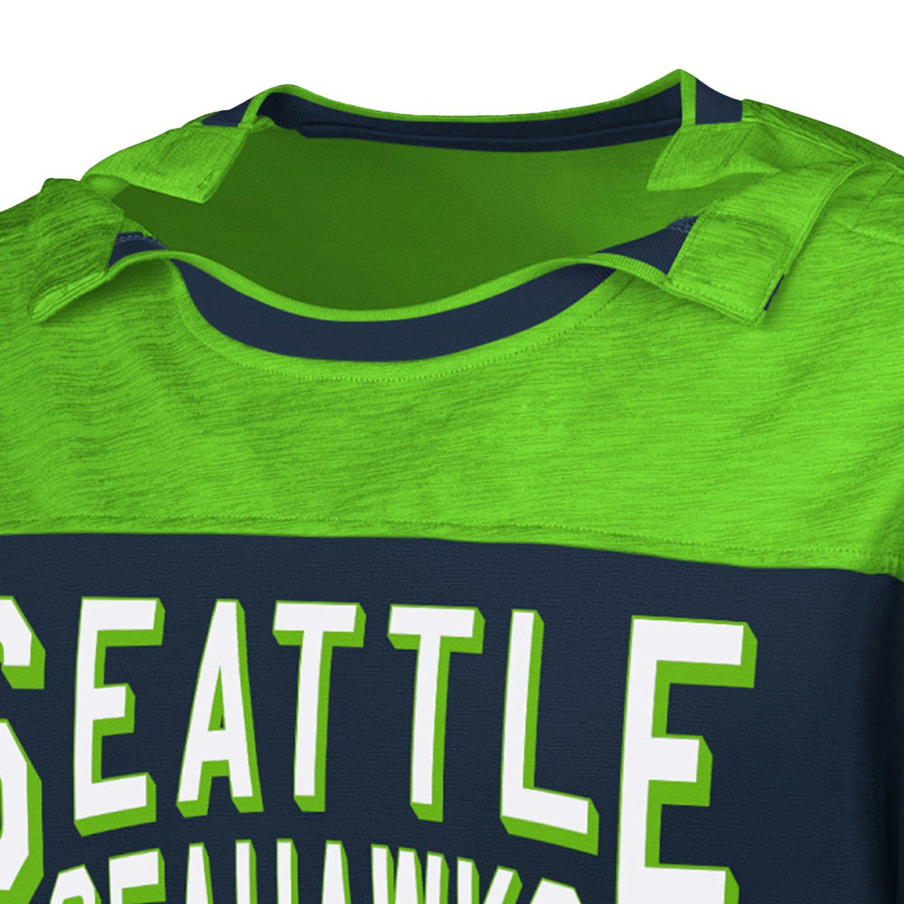 NFL Seattle Seahawks G-III Sports by Carl Banks Adaptive Hail Mary Long Sleeve T-Shirt