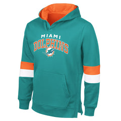 NFL Miami Dolphins G-III Sports by Carl Banks Adaptive Faceoff Pullover Hoodie