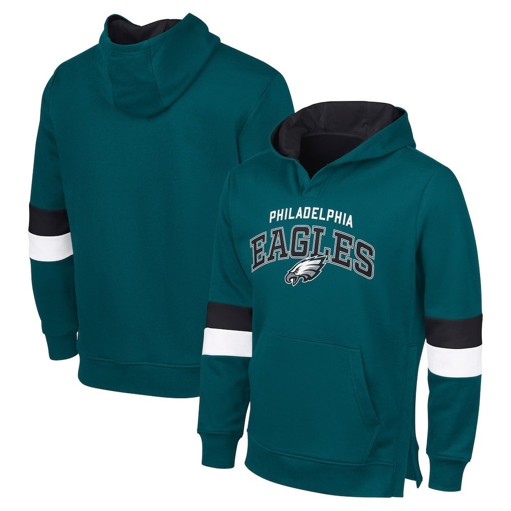 NFL Philadelphia Eagles G-III Sports by Carl BanksMen's Adaptive Faceoff Pullover Hoodie