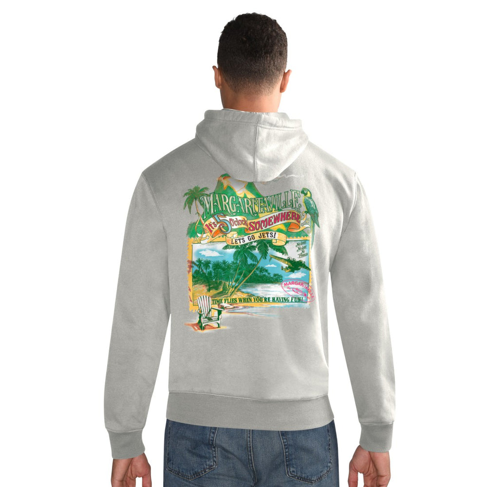 NFL New York Jets Margaritaville Time Flies Garment Dyed Pullover Hoodie