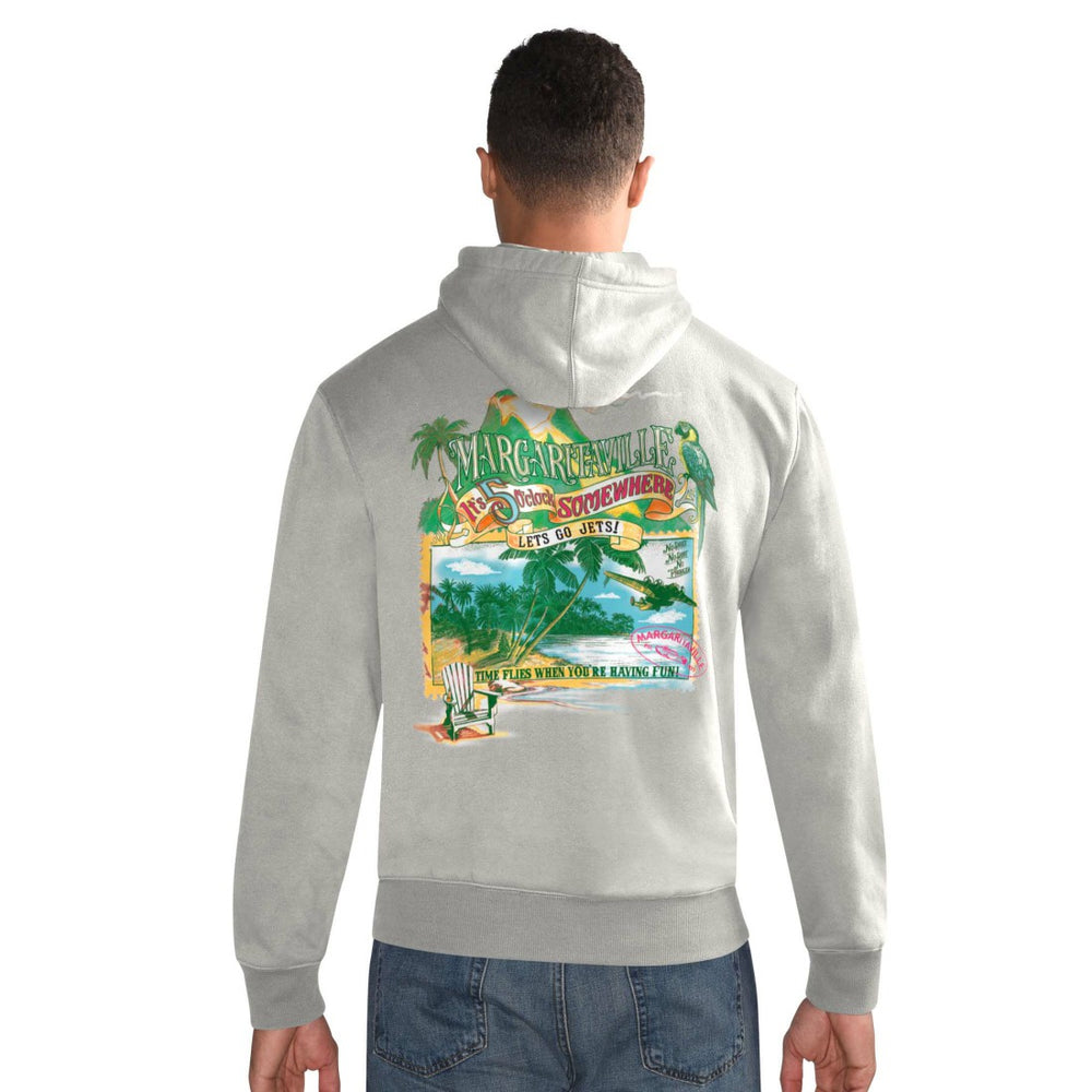NFL New York Jets Margaritaville Time Flies Garment Dyed Pullover Hoodie