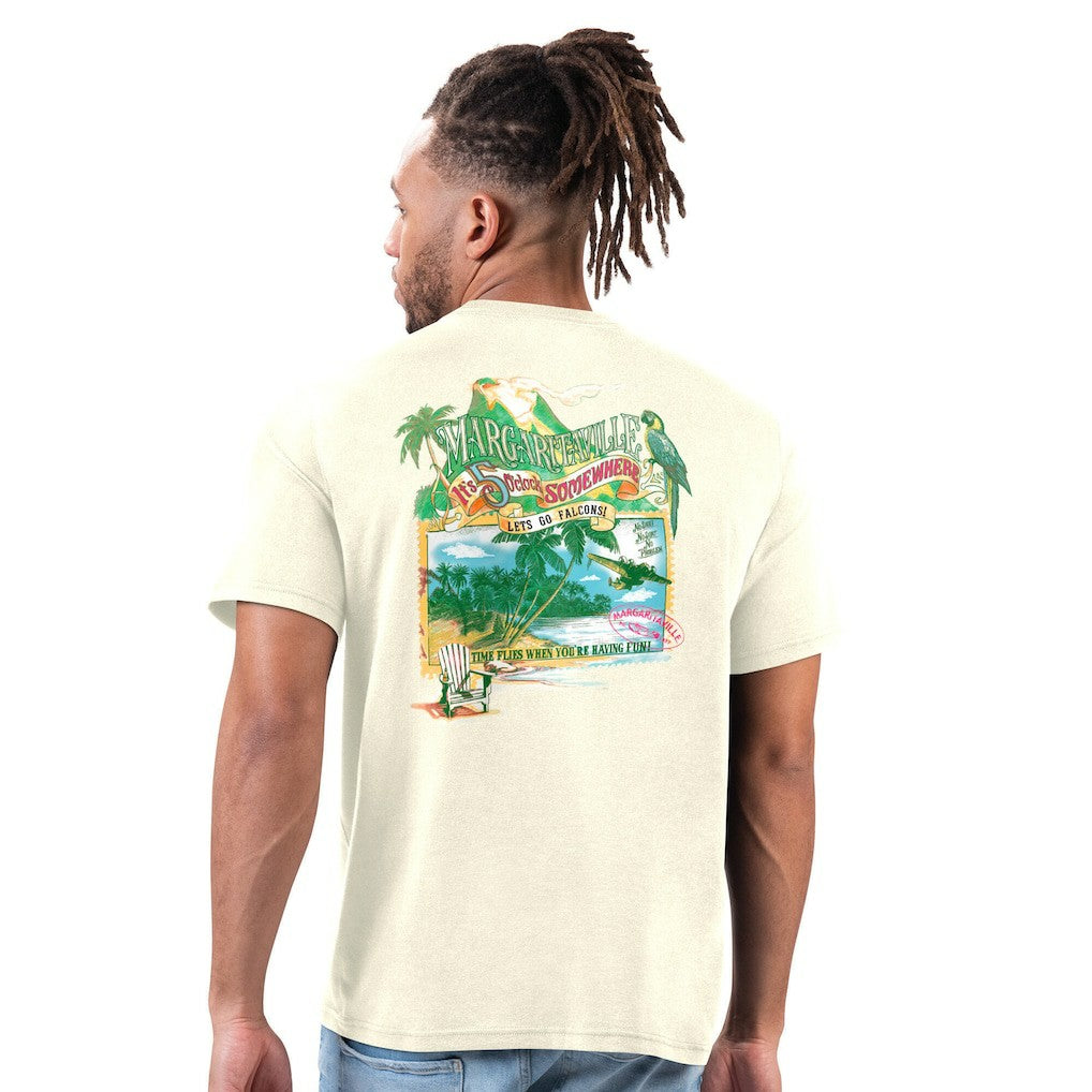 NFL Atlanta Falcons Margaritaville Time Flies T-Shirt