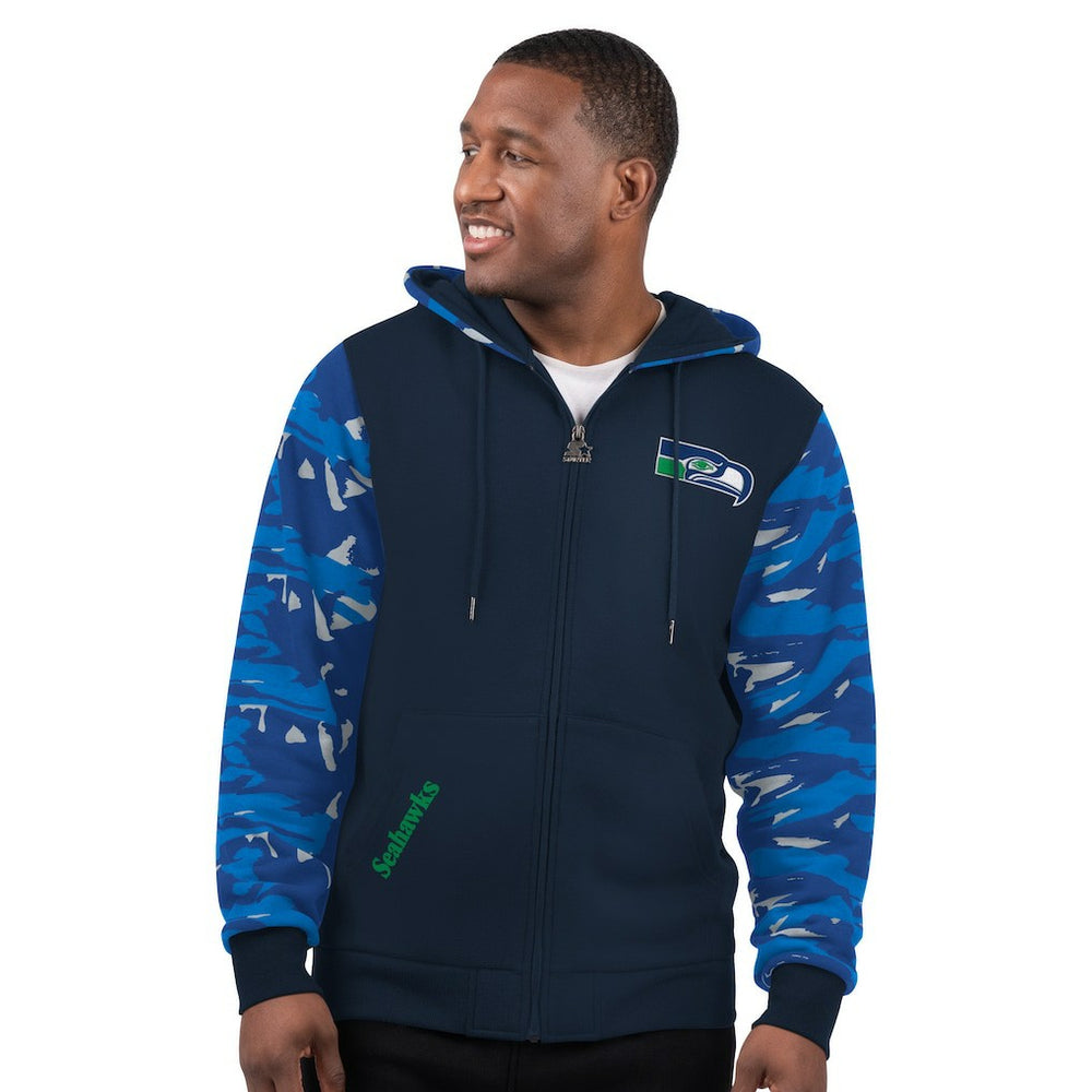 NFL Seattle Seahawks Starter Thursday Night Gridiron Vintage Logo Full-Zip Hoodie