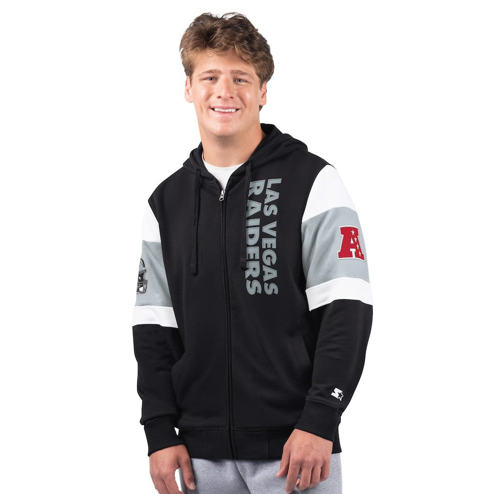 NFL Las Vegas Raiders Starter Extreme Full-Zip Hoodie