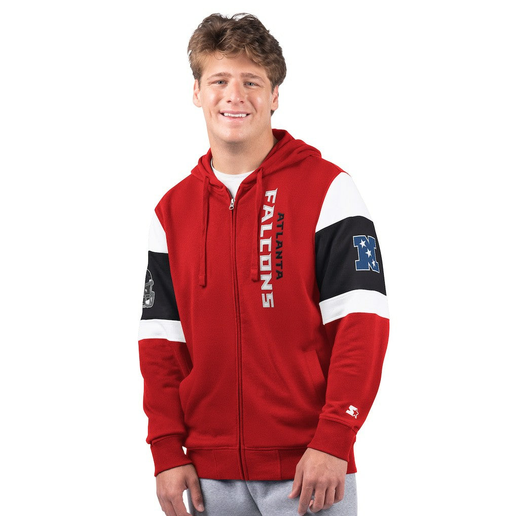 NFL Atlanta Falcons Starter Extreme Full-Zip Hoodie