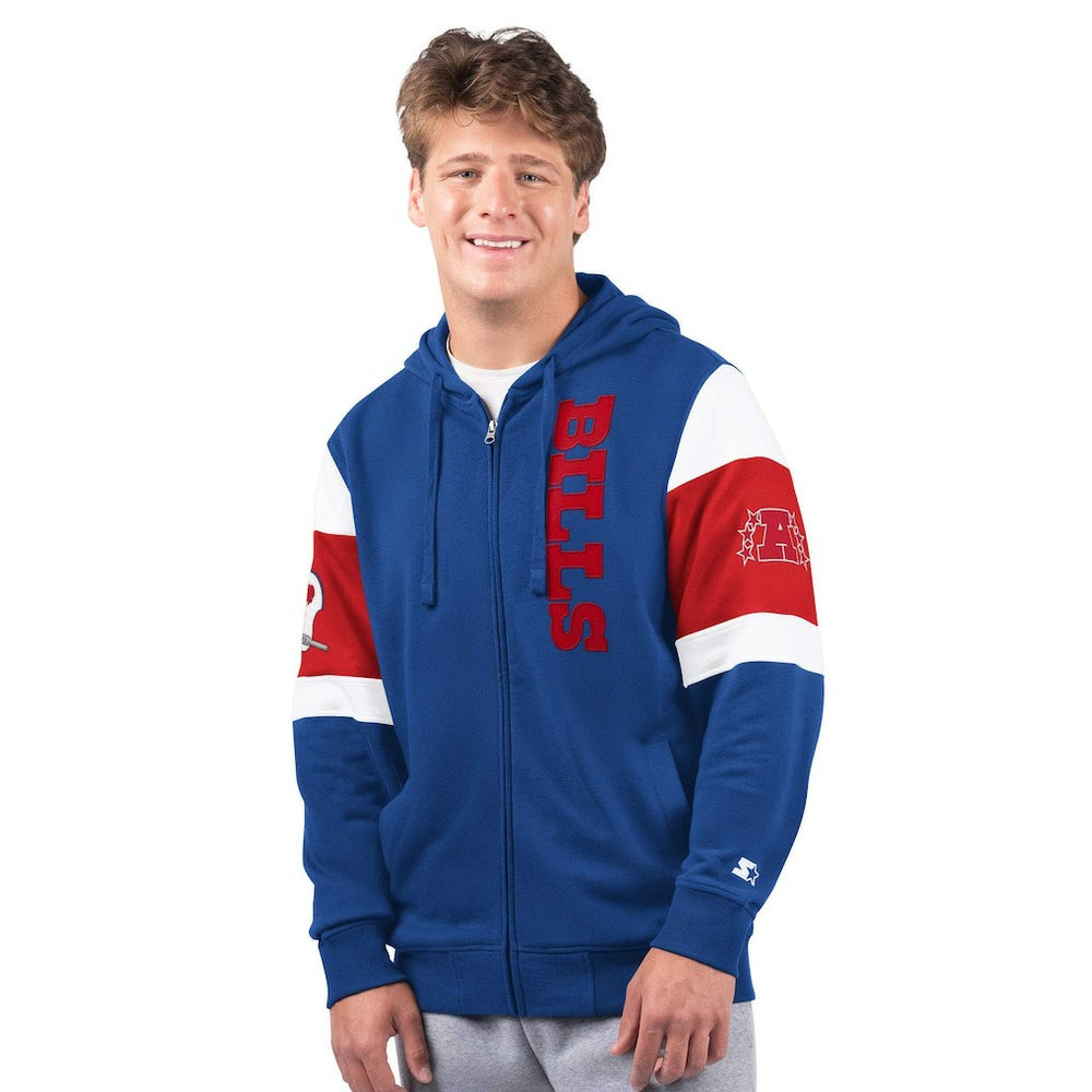 NFL Buffalo Bills Starter Extreme Vintage Logo Full-Zip Hoodie