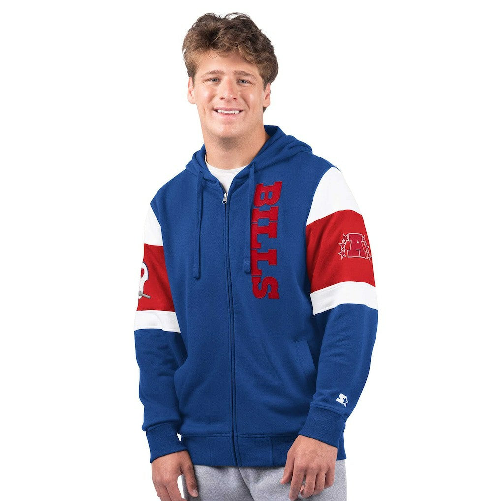 NFL Buffalo Bills Starter Extreme Vintage Logo Full-Zip Hoodie