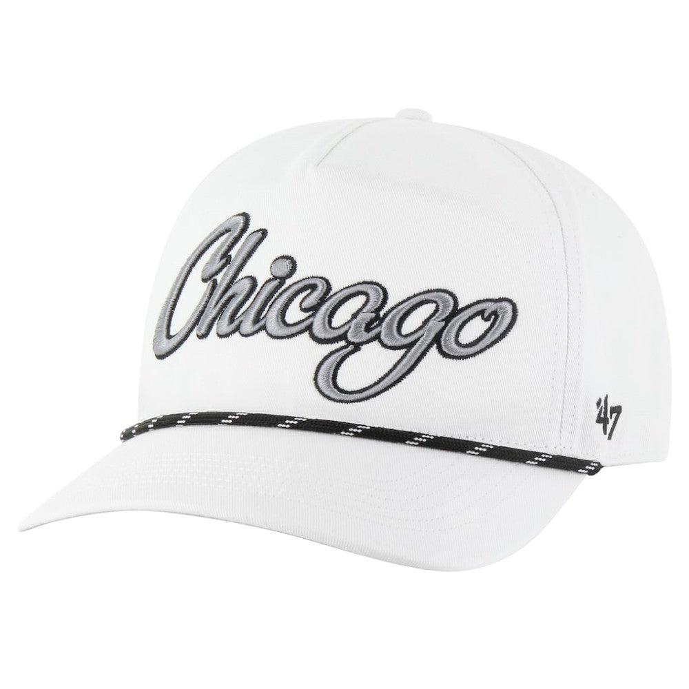 Chicago White Sox Overhand Speckle Hitch Rope Adjustable Hat - White | 47 brand