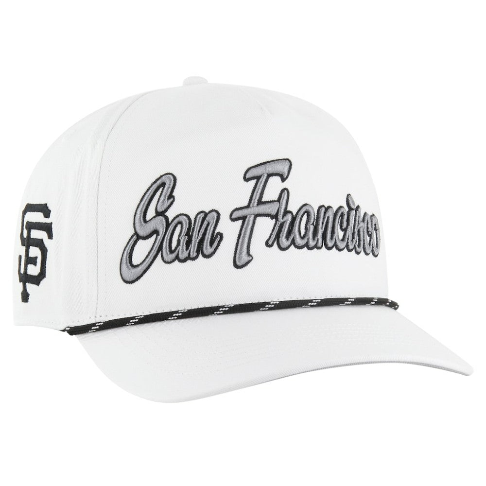 San Francisco Giants Overhand Speckle Hitch Rope Adjustable Hat - White | 47 brand
