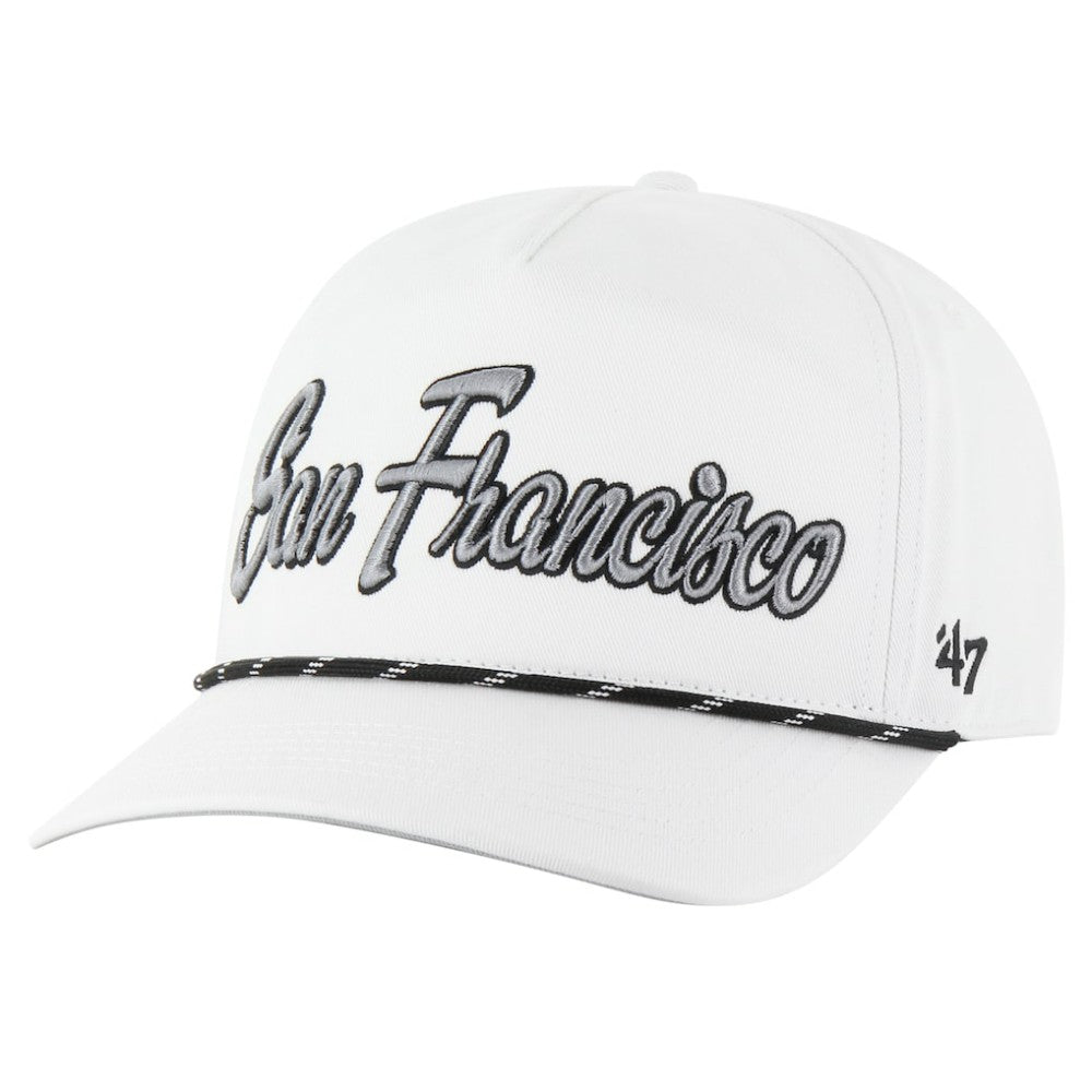 San Francisco Giants Overhand Speckle Hitch Rope Adjustable Hat - White | 47 brand