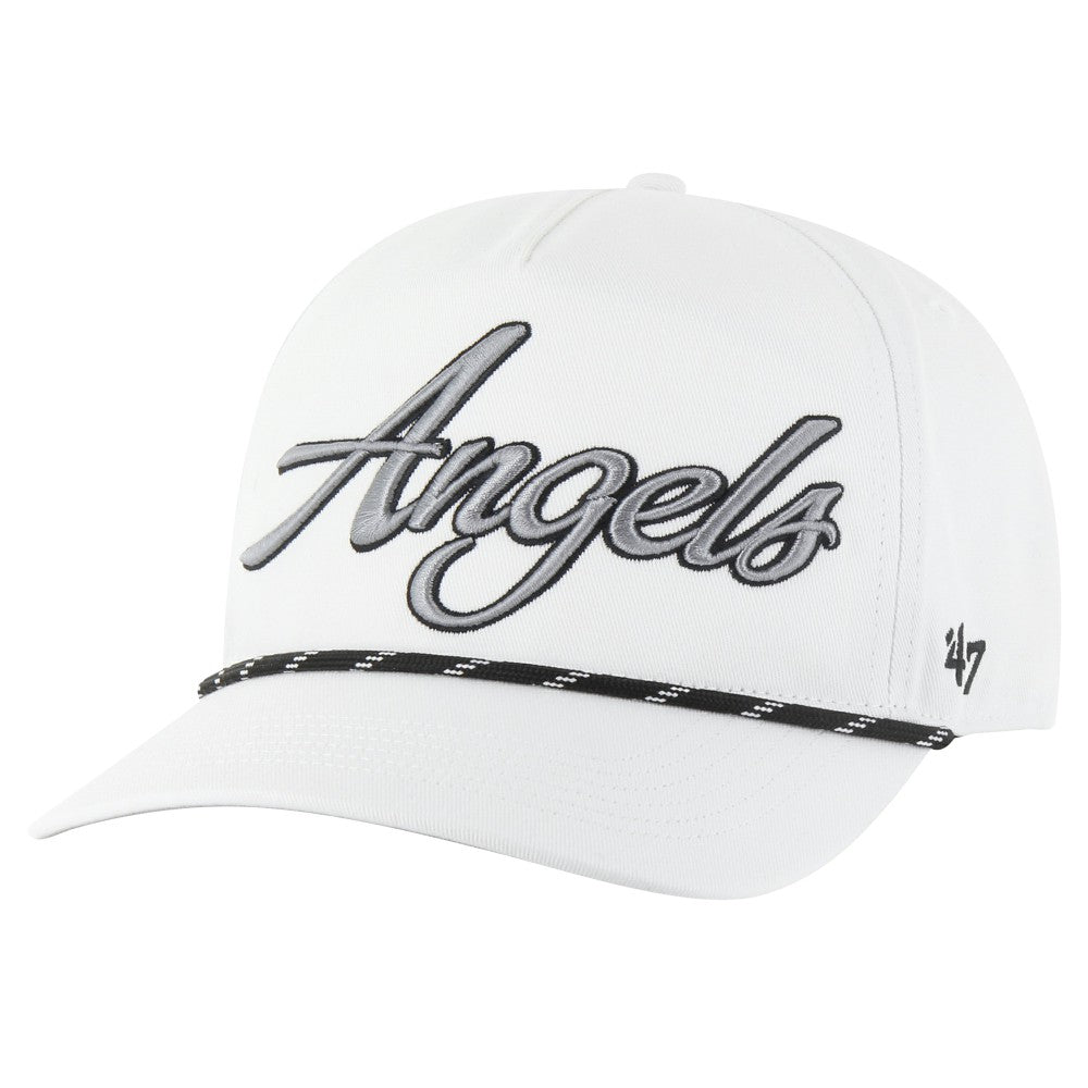 Los Angeles Angels Overhand Speckle Hitch Rope Adjustable Hat - White | 47 brand