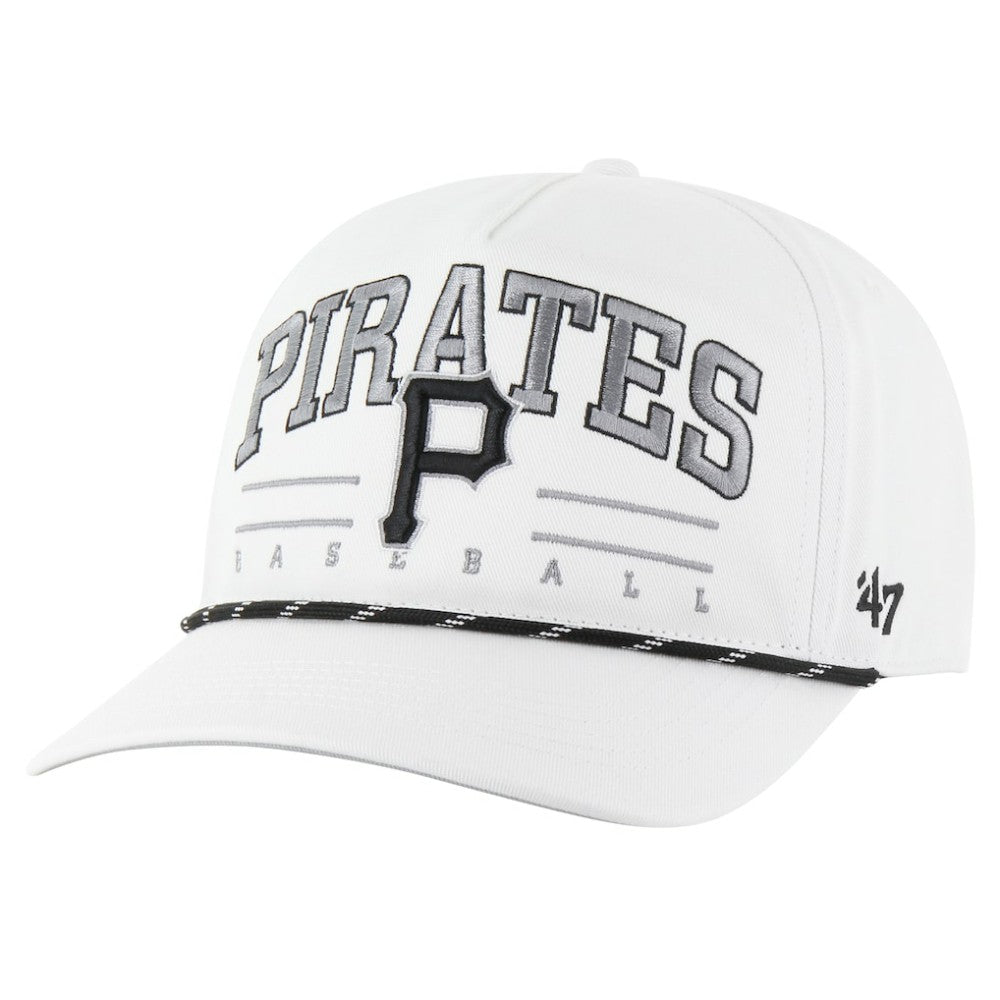 Pittsburgh Pirates Roscoe Speckle Hitch Adjustable Hat - White | 47 brand