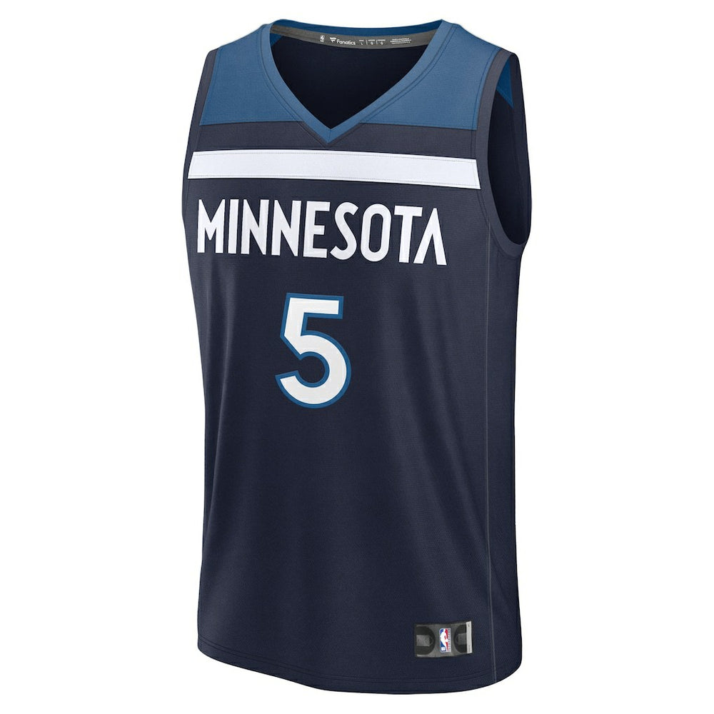 Anthony Edwards Minnesota Timberwolves Fast Break Replica Player Jersey - Icon Edition - Navy | Fanatics outlet
