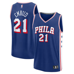 Joel Embiid Philadelphia 76ers Fast Break Replica Player Jersey - Icon Edition - Royal | Fanatics online