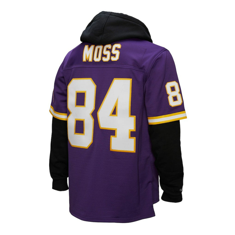 NFL Minnesota Vikings Randy Moss  Player Name & Number Hoodie Legacy Jersey