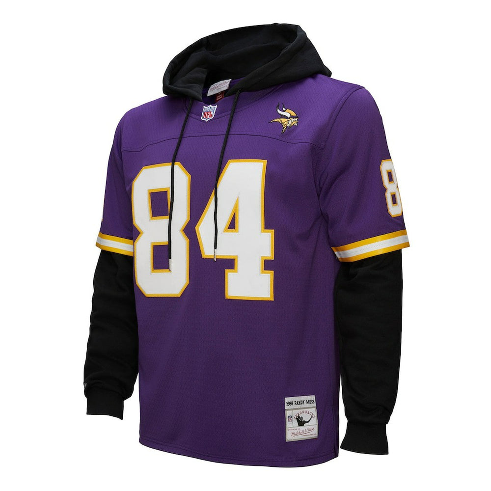 NFL Minnesota Vikings Randy Moss  Player Name & Number Hoodie Legacy Jersey