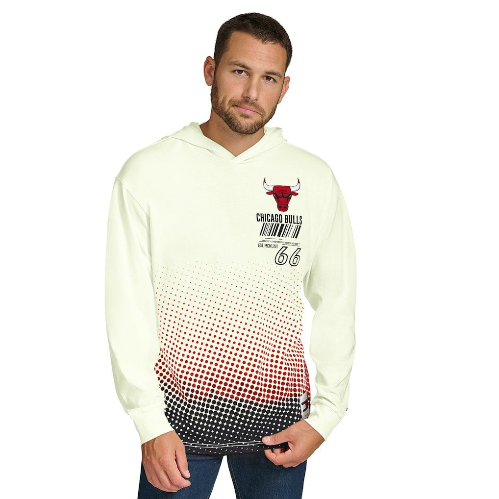 Chicago Bulls Tommy Jeans Ben Vintage Applique Long Sleeve Hoodie T-Shirt sale - Cream cheap