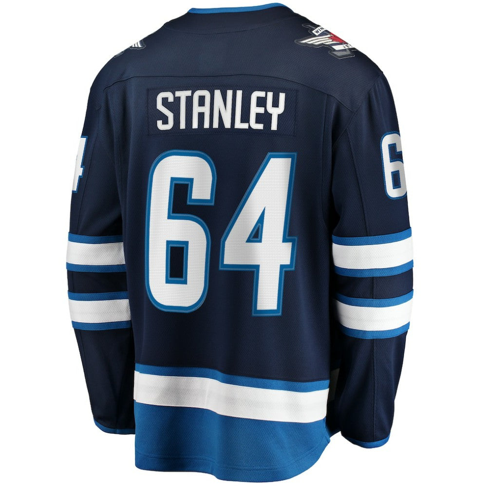 Logan Stanley Winnipeg Jets Fanatics Home Premier Breakaway Player Jersey
