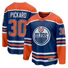 Calvin Pickard Edmonton Oilers Fanatics Home Premier Breakaway Player Jersey